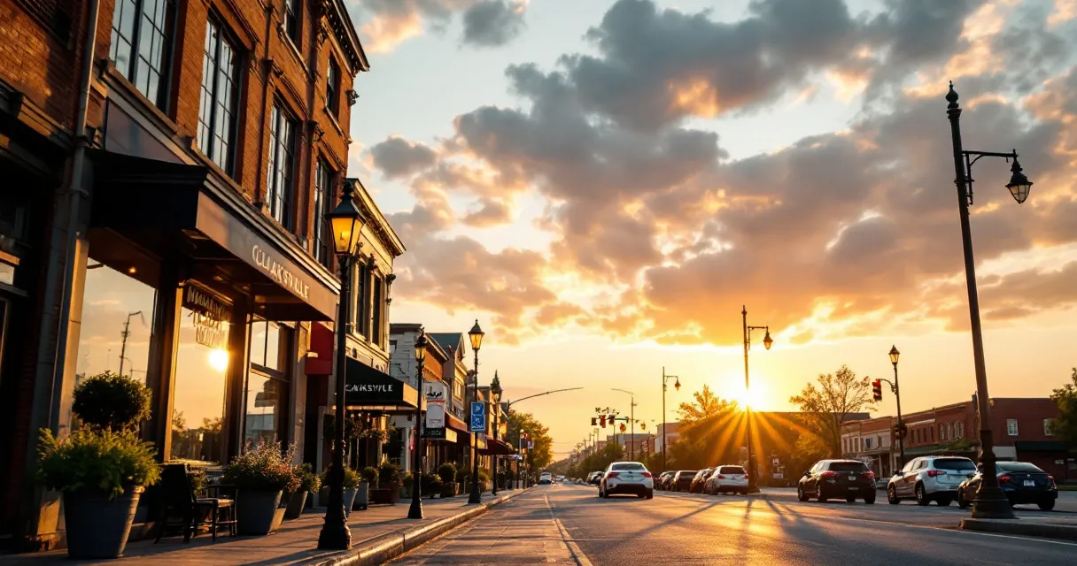 Clarksville downtown, Fort Campbell area commercial