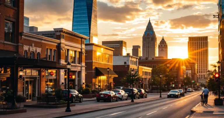 Nashville business district, professional office buildings